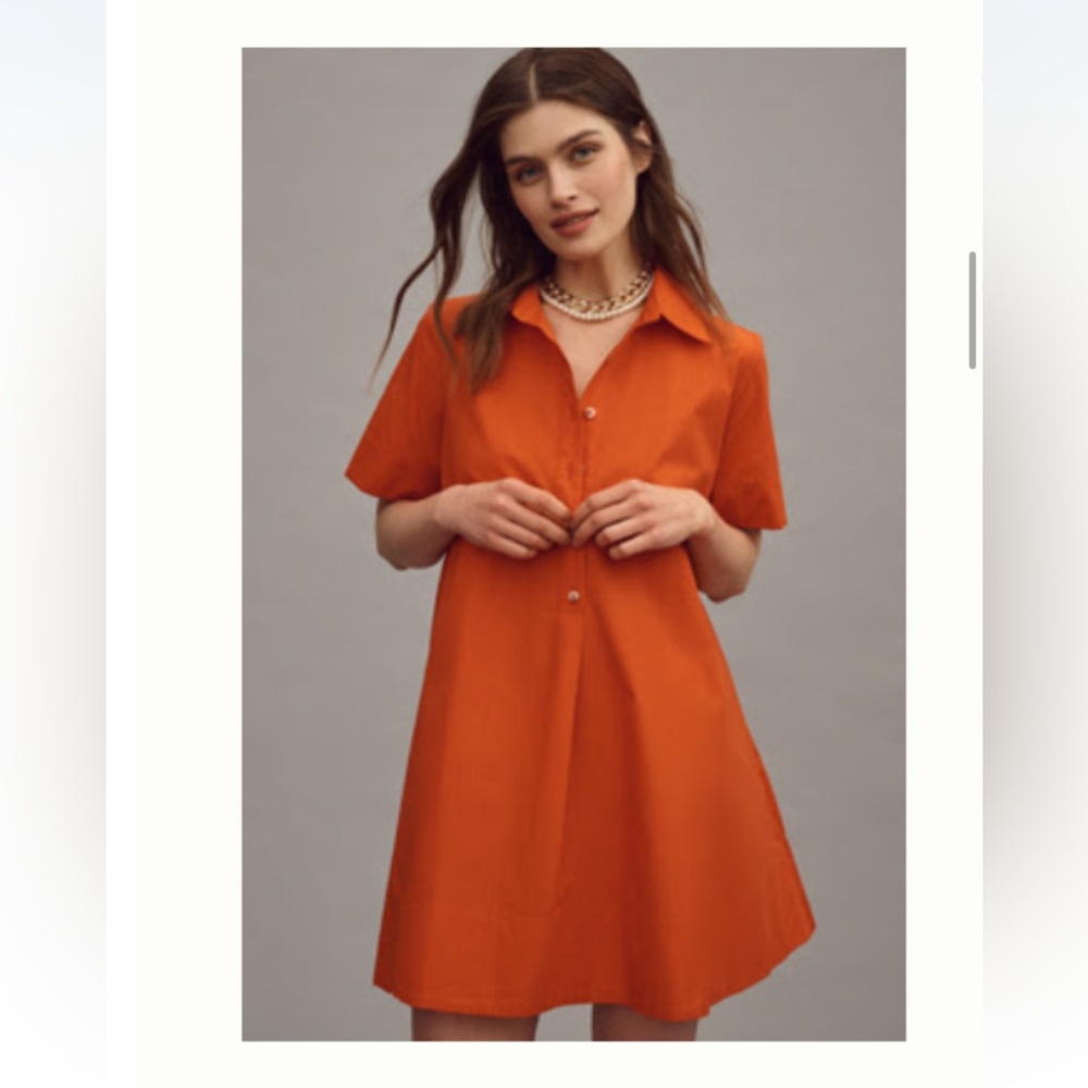 Anthropologie - The Pollie Short Sleeve Tunic Mini Dress
